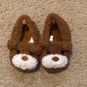 Wonder Nation Fuzzy Brown Bear Slippers